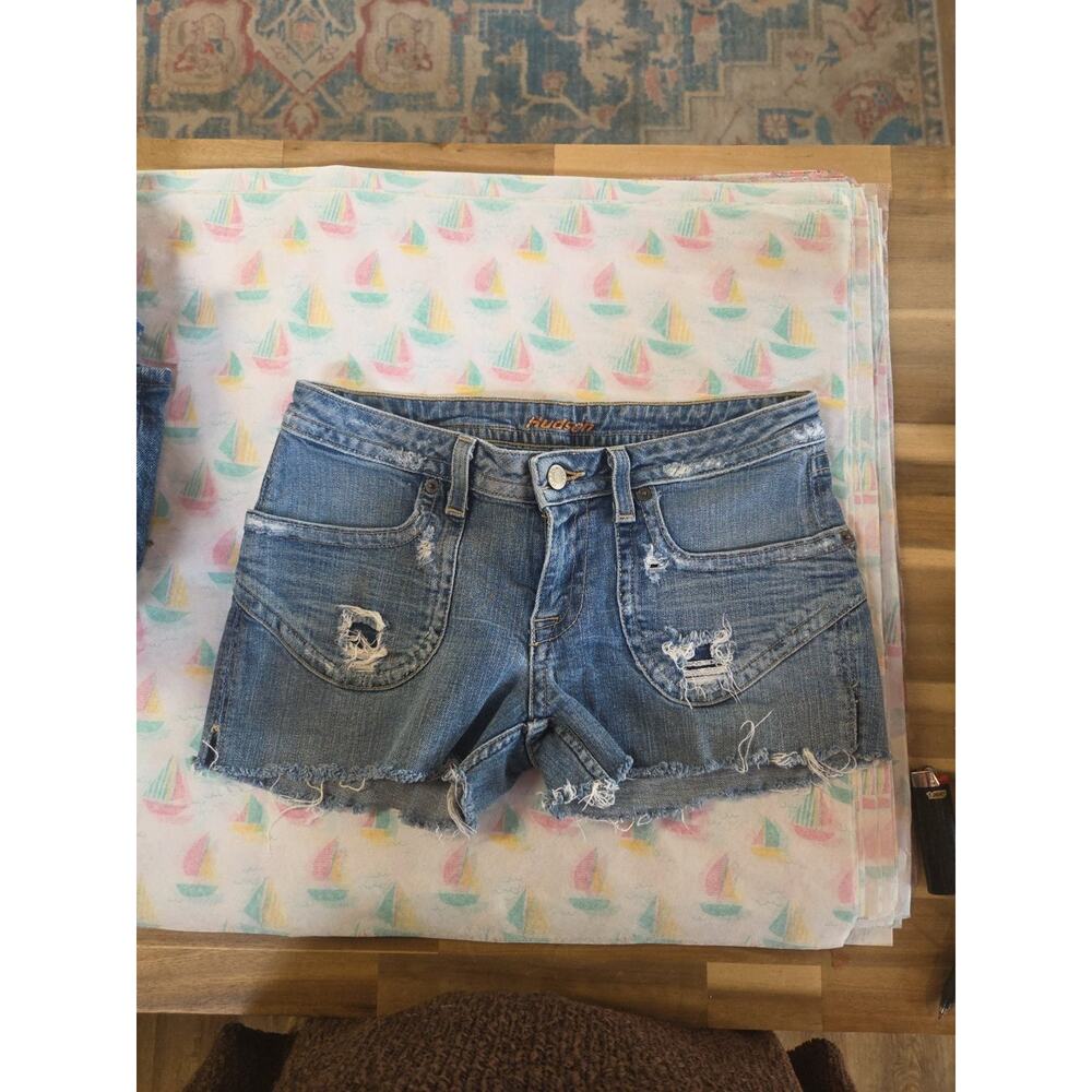 Hudson Low Rise Cut Off Denim Shorts Size 29
